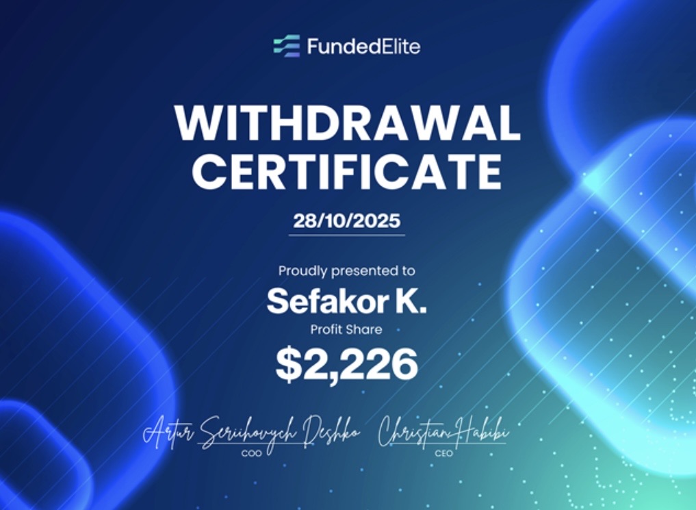 Withdrawal certificate